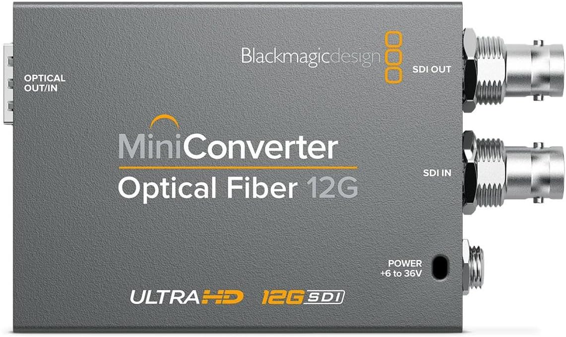 Blackmagic Design Mini Converter Optical Fiber 12G – SDI to Optical & Optical to SDI