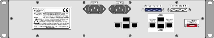 Calrec AD5781-5 2U H2 IP I/O Box with 24 Mic/Line Inputs and 8 Line Outputs