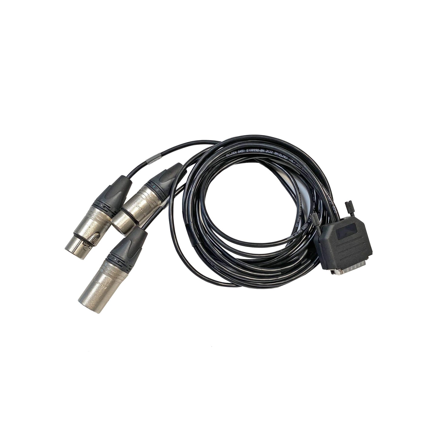 D2N Breakout cable to suit Hytera RD-982(S) with Audio IO and PTT on XLR3s