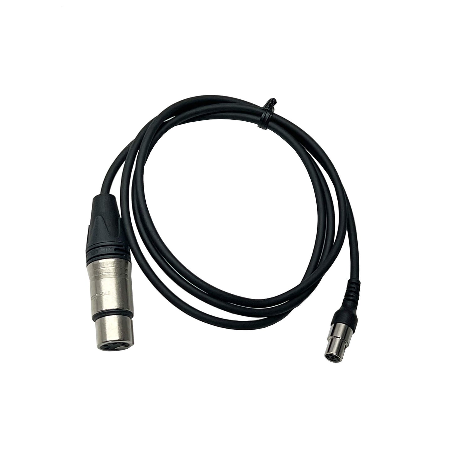 D2N XLR4 Female Curly Cable to TA5 Female Adapter