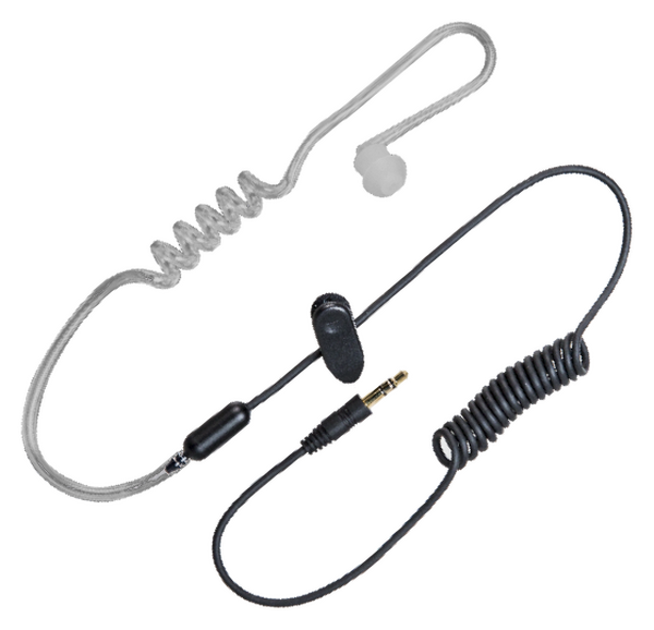 Hytera Earpiece with Acoustic Tube (Receive-Only) (3.5mm Audio Plug)
