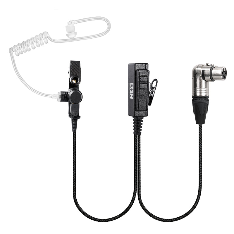 D2N Intercom Covert Kit with 90 Degree Neutrik XLR4 Female Connector