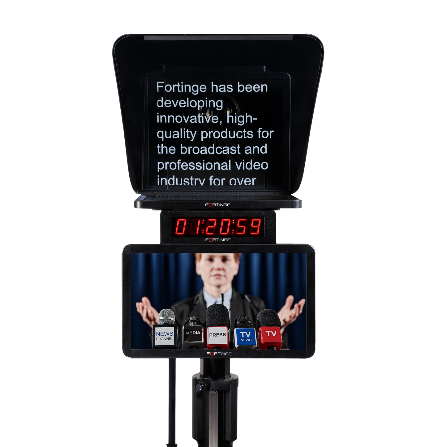 17" HIGH BRIGHTNESS STUDIO TELEPROMPTER
