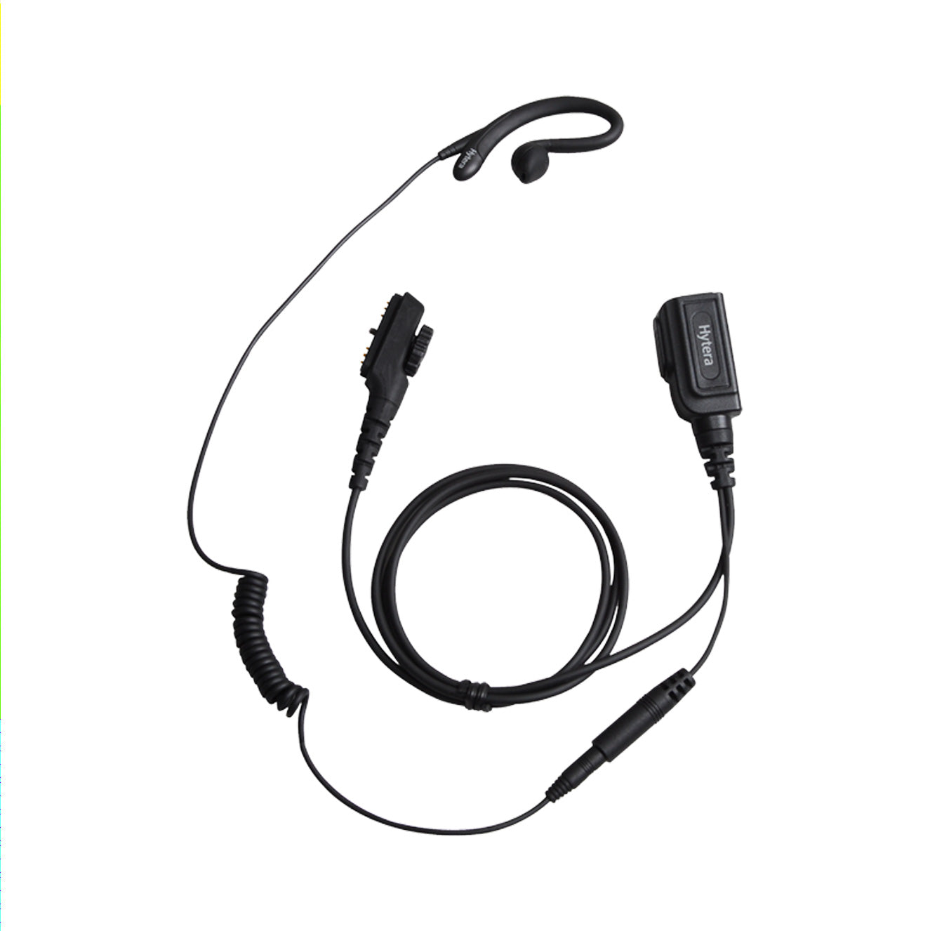 Hytera C-Style Detachable Earpiece with In-line PTT and Microphone for PD7