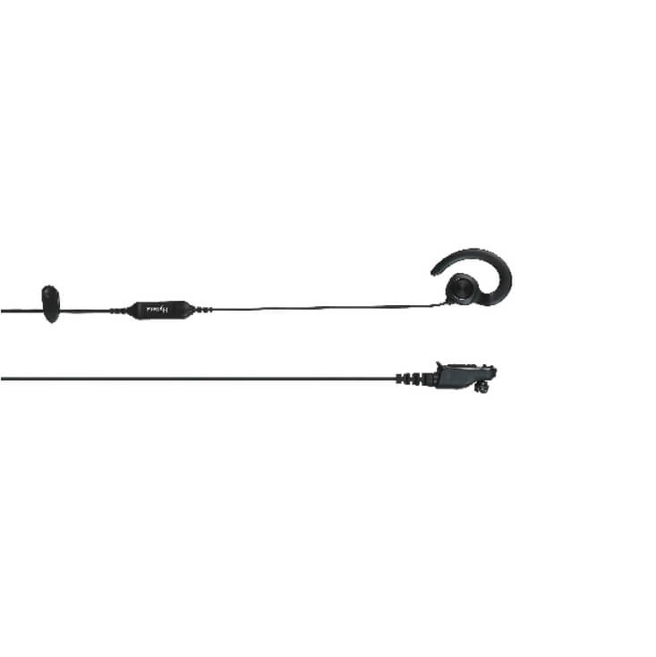 Hytera C-Earset for Left Ear with In-Line MIC and PTT