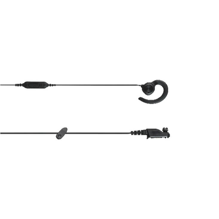 Hytera C-Earset for Right Ear with In-Line MIC and PTT