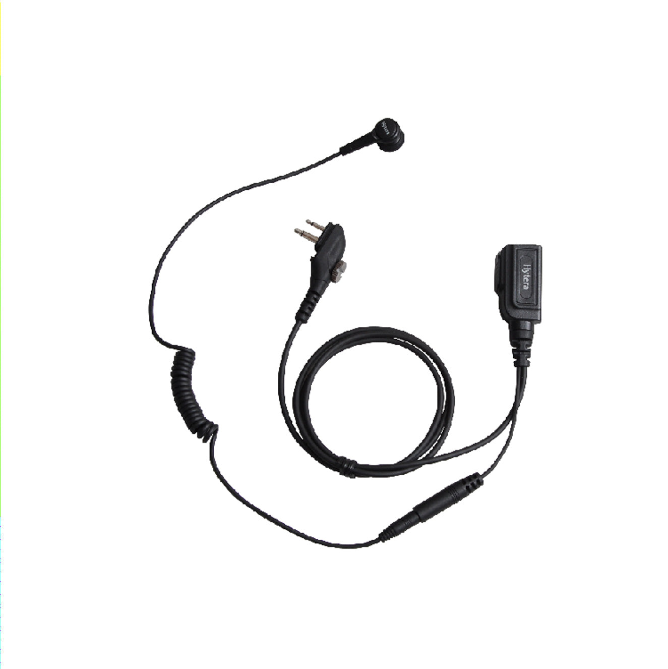 Hytera Detachable Earpiece and Microphone with In-line PTT for PD4