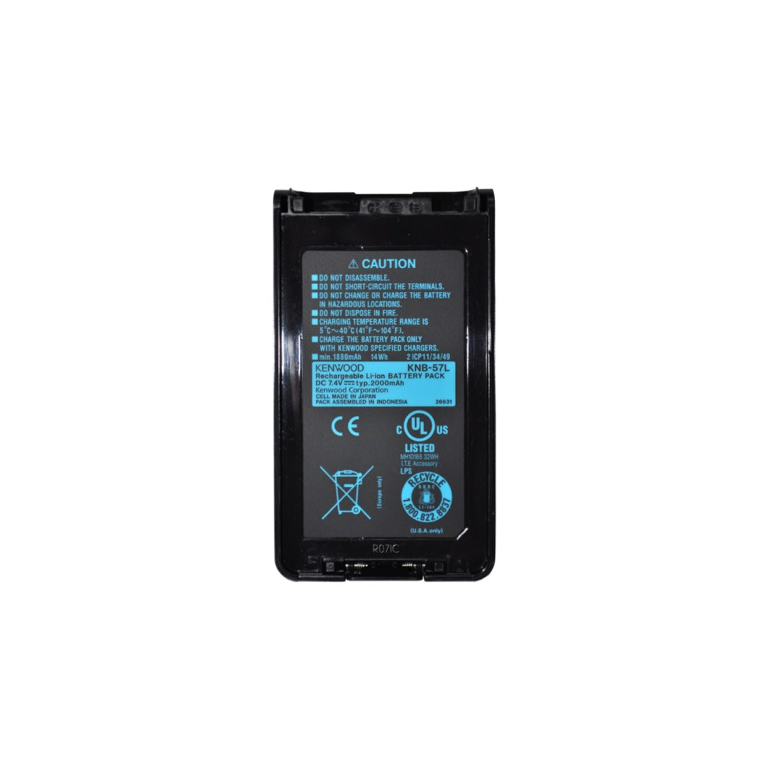 Kenwood KNB-57L Li-ion Battery 2000mAh