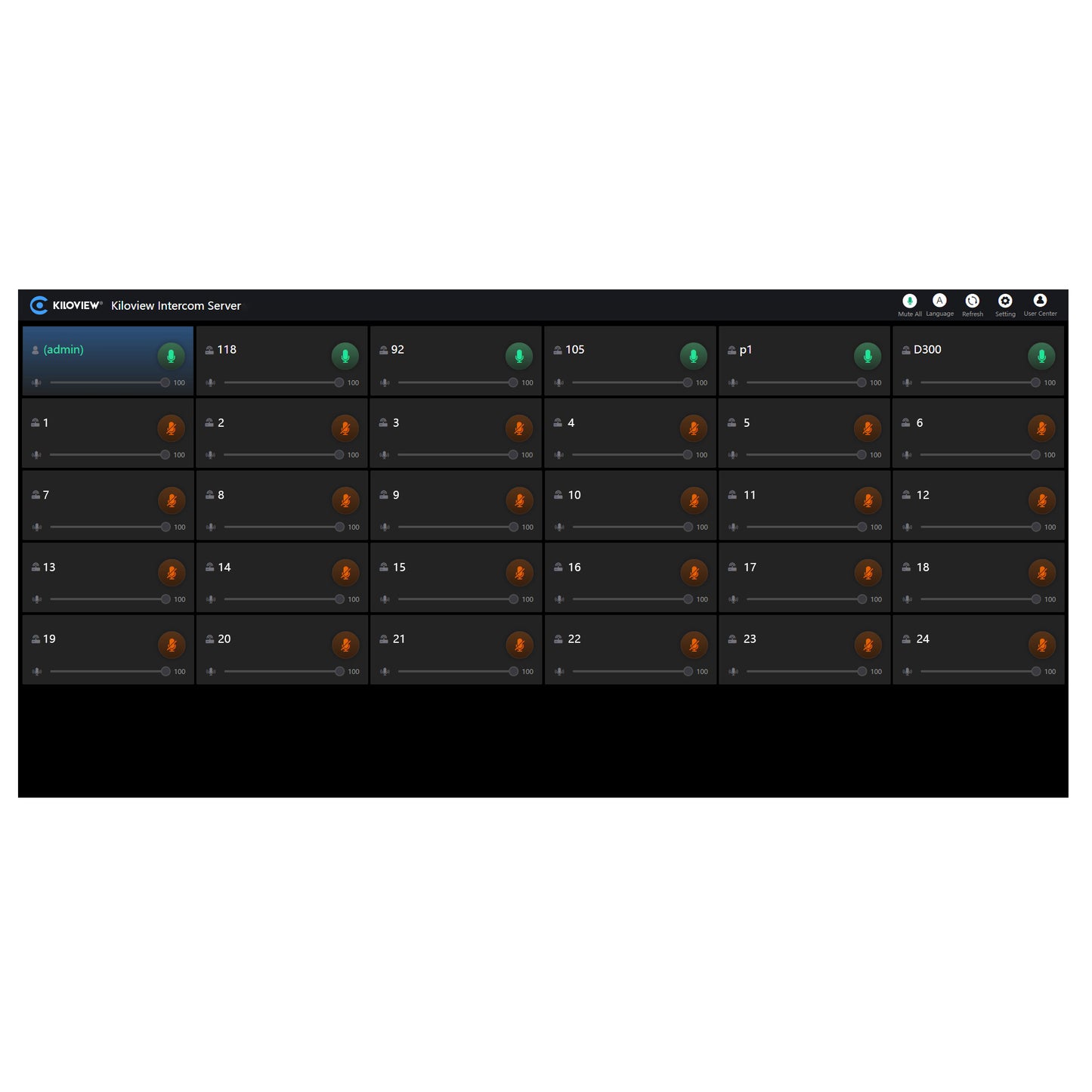 Kiloview KIS-Basic Intercom Server Software