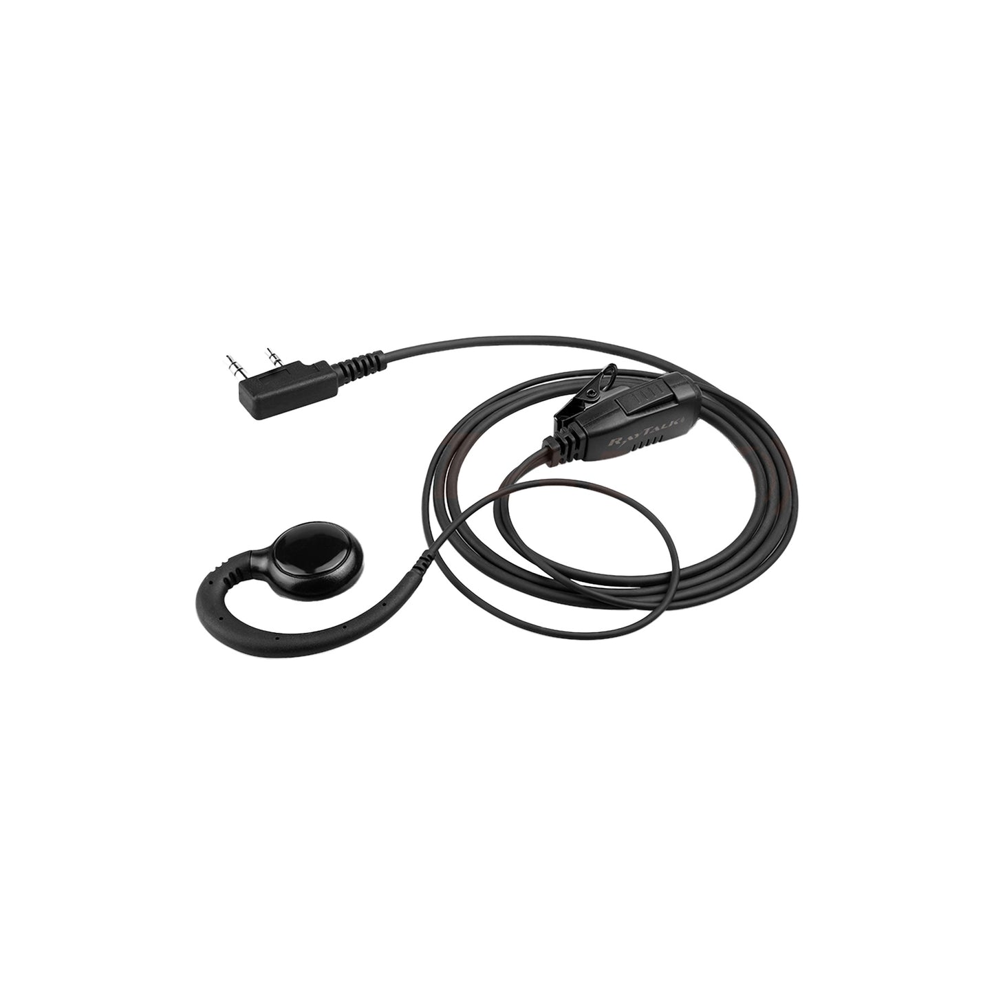 Raytalk EM-3327-K1 C-Shape Earpiece-Lapel with Kenwood K1 Connector