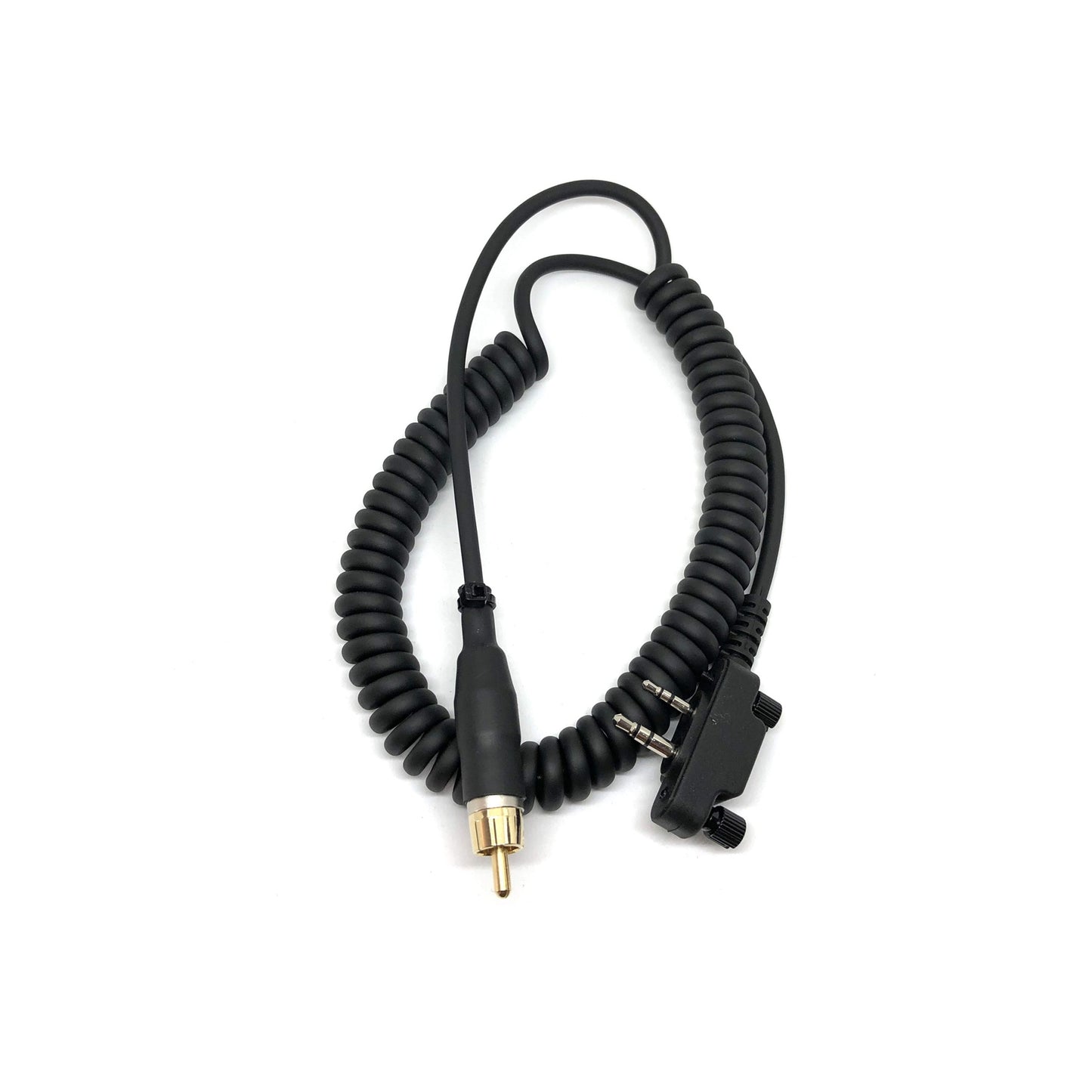 Raytalk QD-I3-RCA-NOPTT Coiled Cable with ICOM I3 Connector