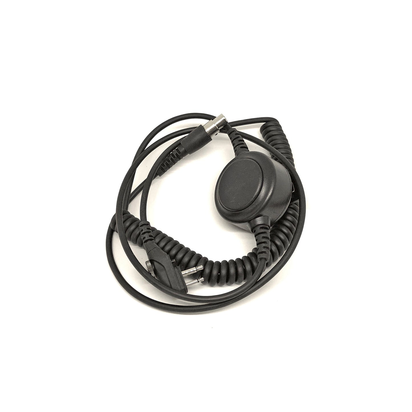 Raytalk QDC-HYT2-TAF5-PTT Curly Cable with inline PTT HYT2