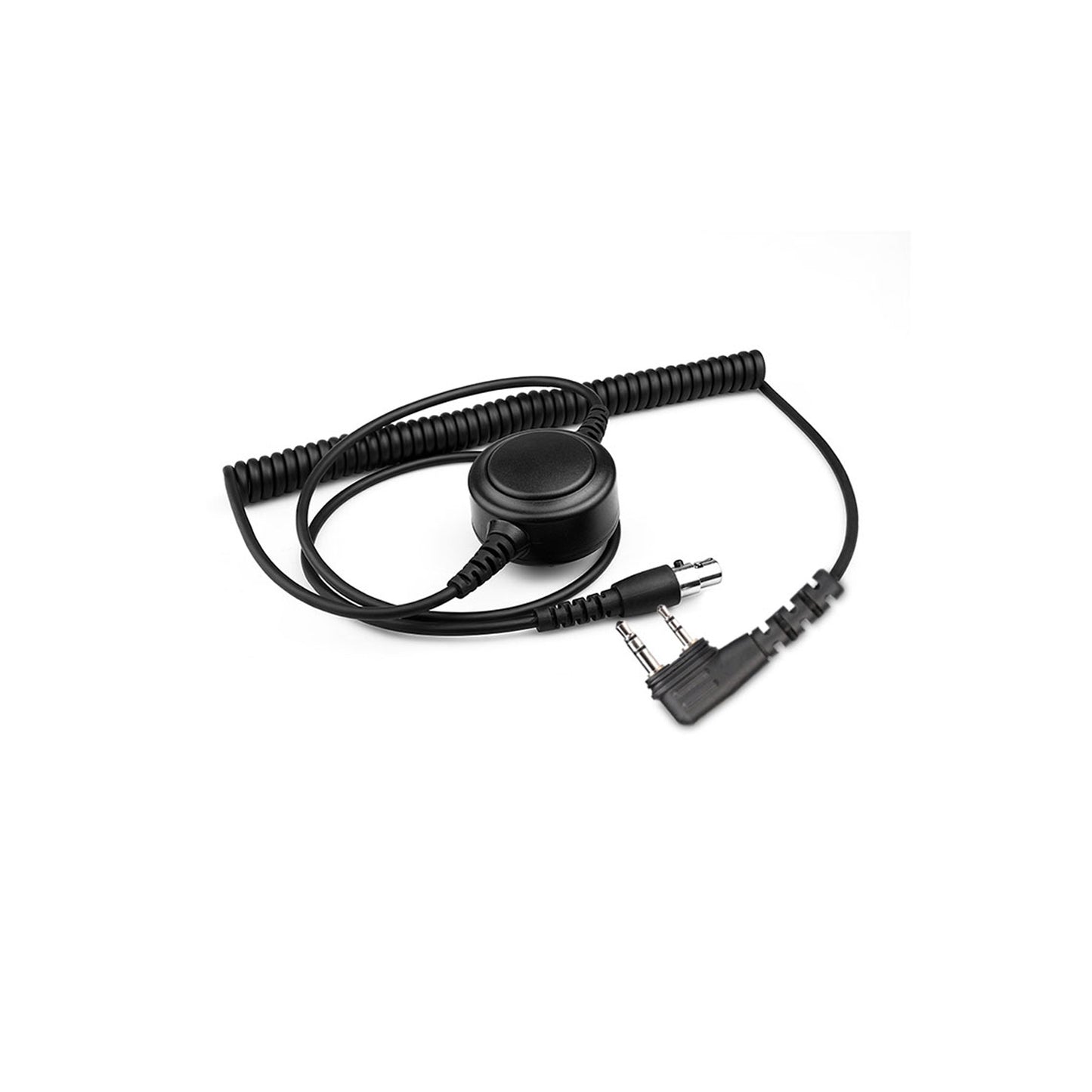 Raytalk QDC-I2W Curly Cable with inline PTT with ICOM I2W Connector