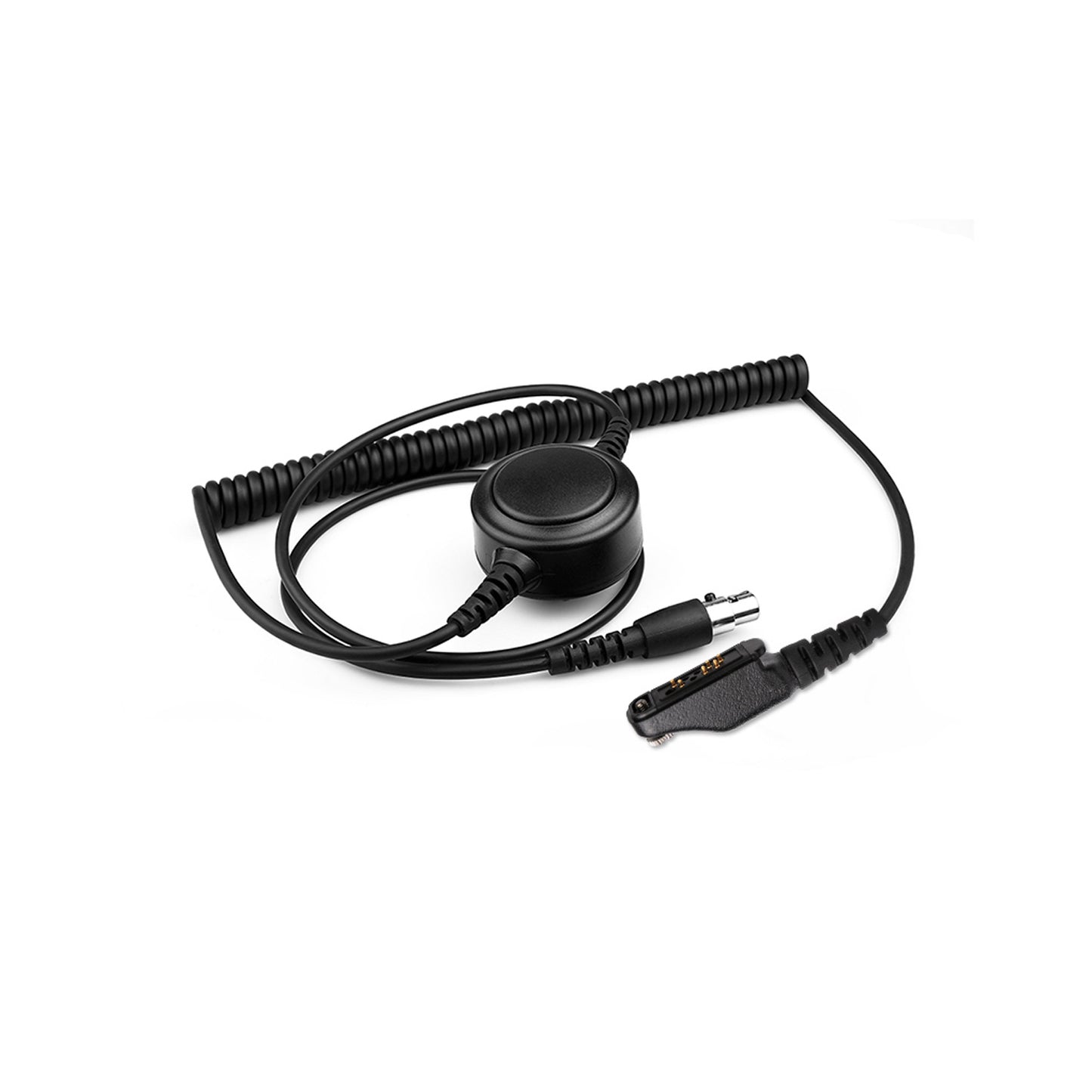 Raytalk QDC-I4 Curly Cable with Inline PTT for ICOM I4