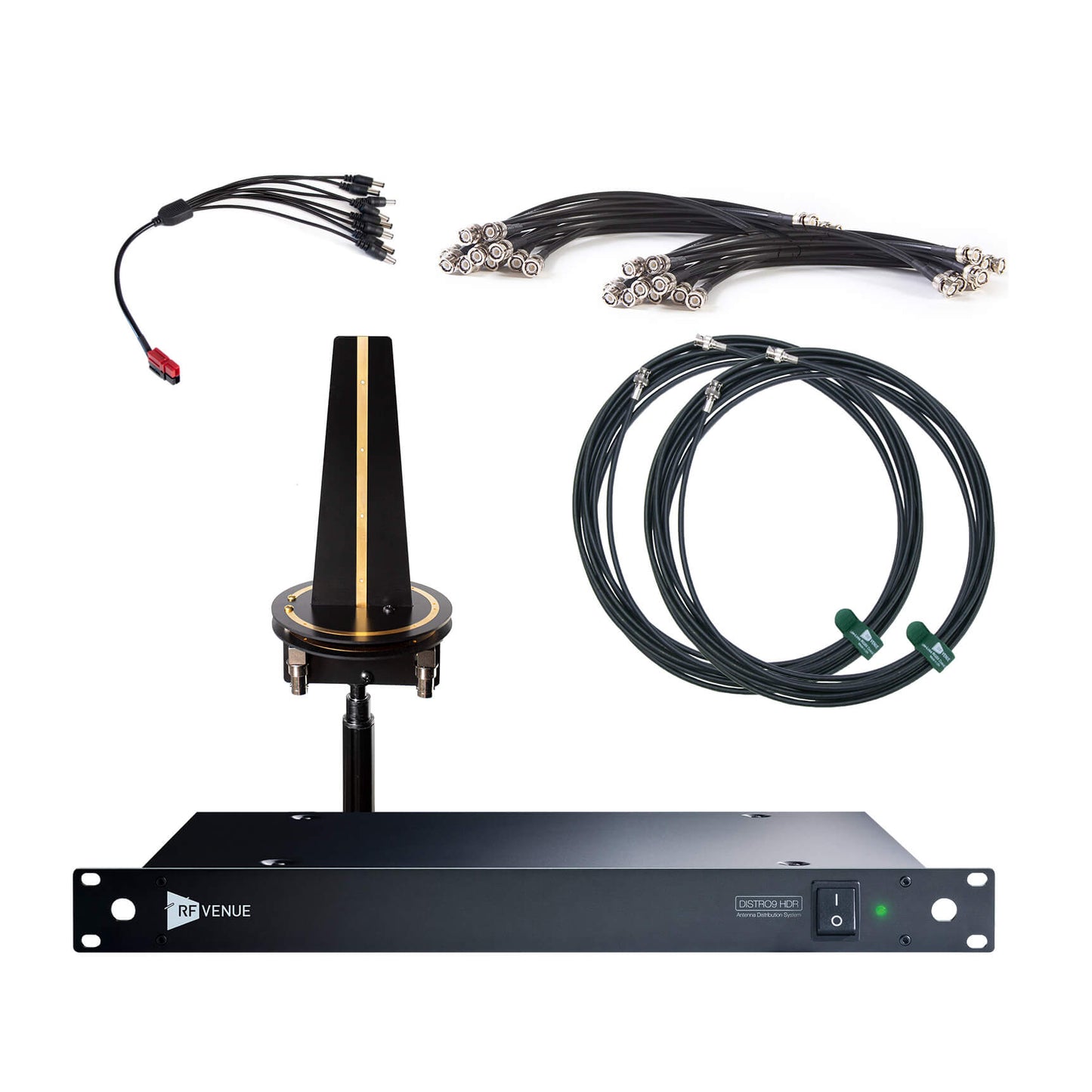 Rf Venue D-OMNID9 Diversity Omni + HDR Antenna Distribution Package