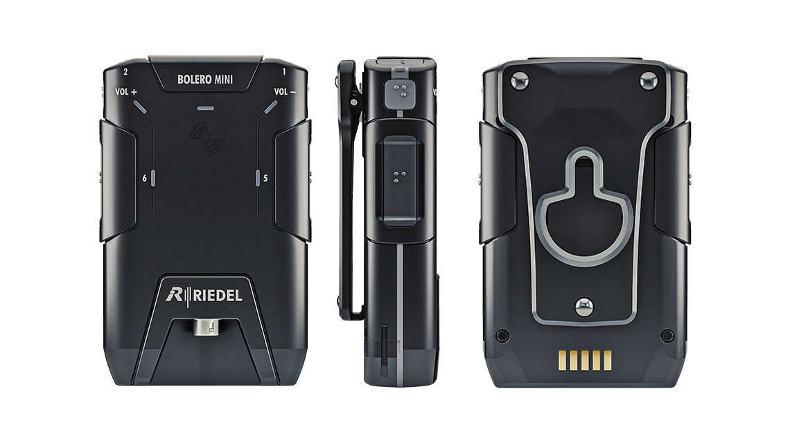 Riedel Bolero Mini Wireless Intercom Beltpack (1.9 GHz DECT / 2.4 GHz Variants)