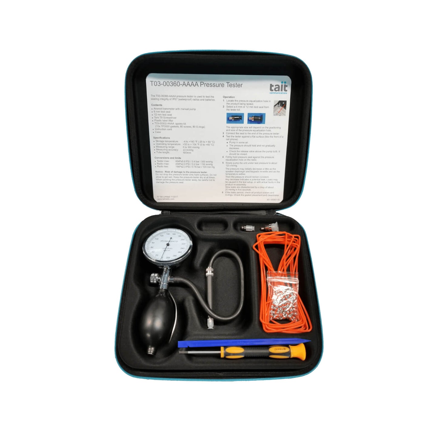 Tait TP3 Pressure Tester Kit