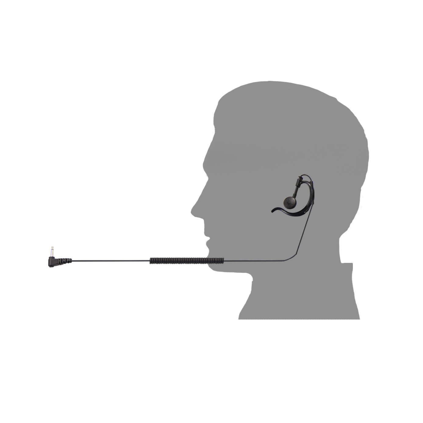 Tait Ear Tube Ear Hook Black