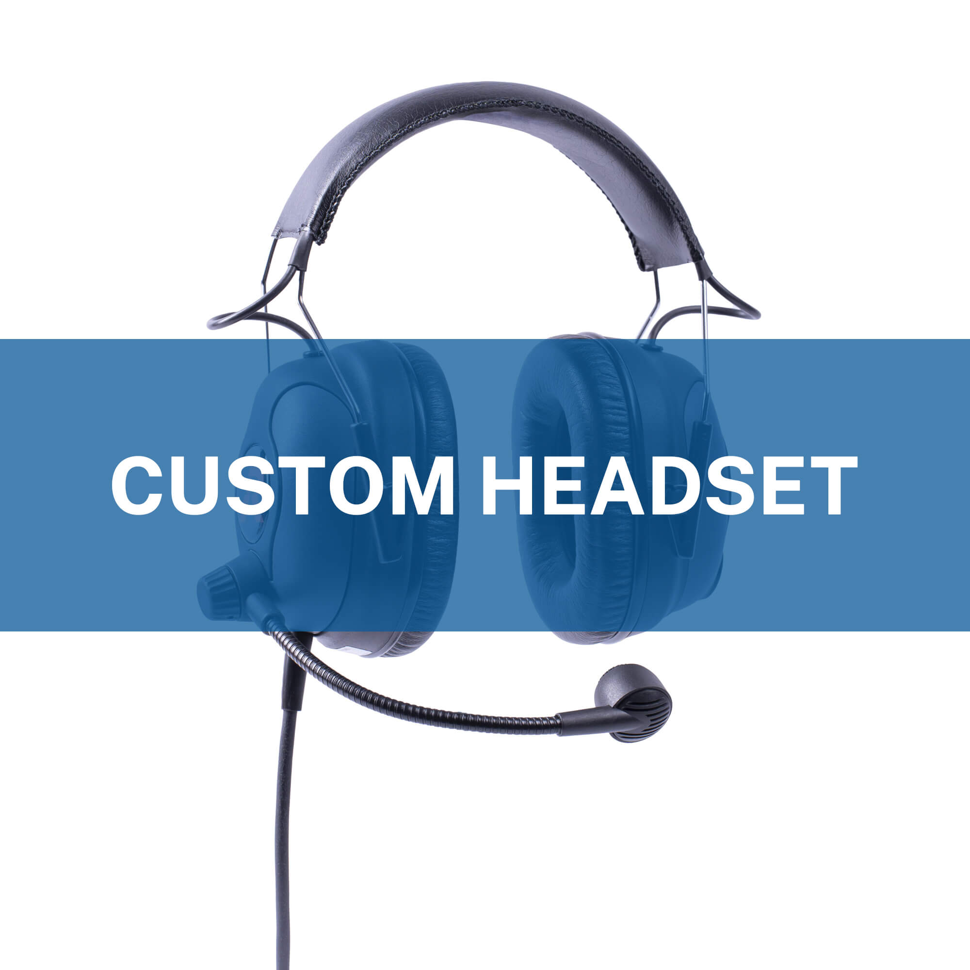 Custom Headset - Single Radio Dual PTT (Belt worn)/RMC