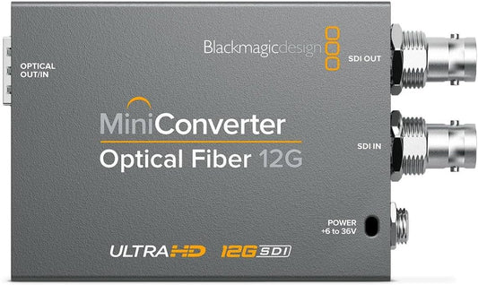 Blackmagic Design Mini Converter Optical Fiber 12G – SDI to Optical & Optical to SDI