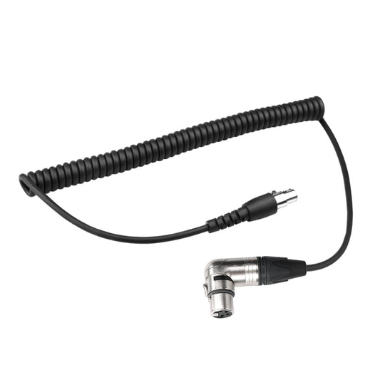 D2N XLR4 90 Degree Female to TA5 Female Curly Adapter Cable