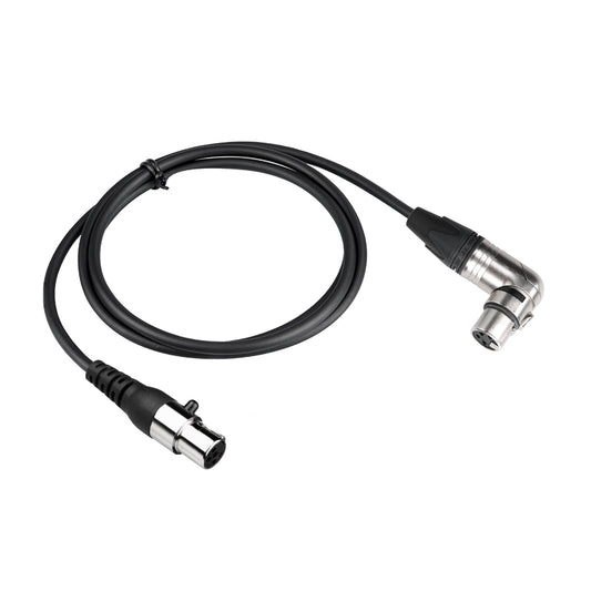 D2N XLR4 90 Degree Female to TA5 Female Adapter Cable