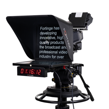 19" HIGH BRIGHTNESS STUDIO TELEPROMPTER with IP Input