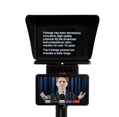 21" HIGH BRIGHTNESS STUDIO TELEPROMPTER with IP Input