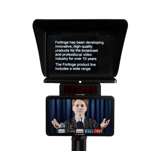 21" HIGH BRIGHTNESS STUDIO TELEPROMPTER with IP Input