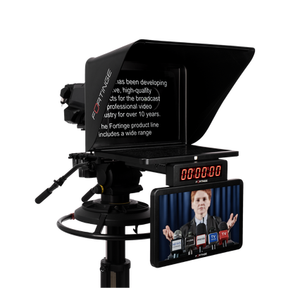 21" HIGH BRIGHTNESS STUDIO TELEPROMPTER with IP Input