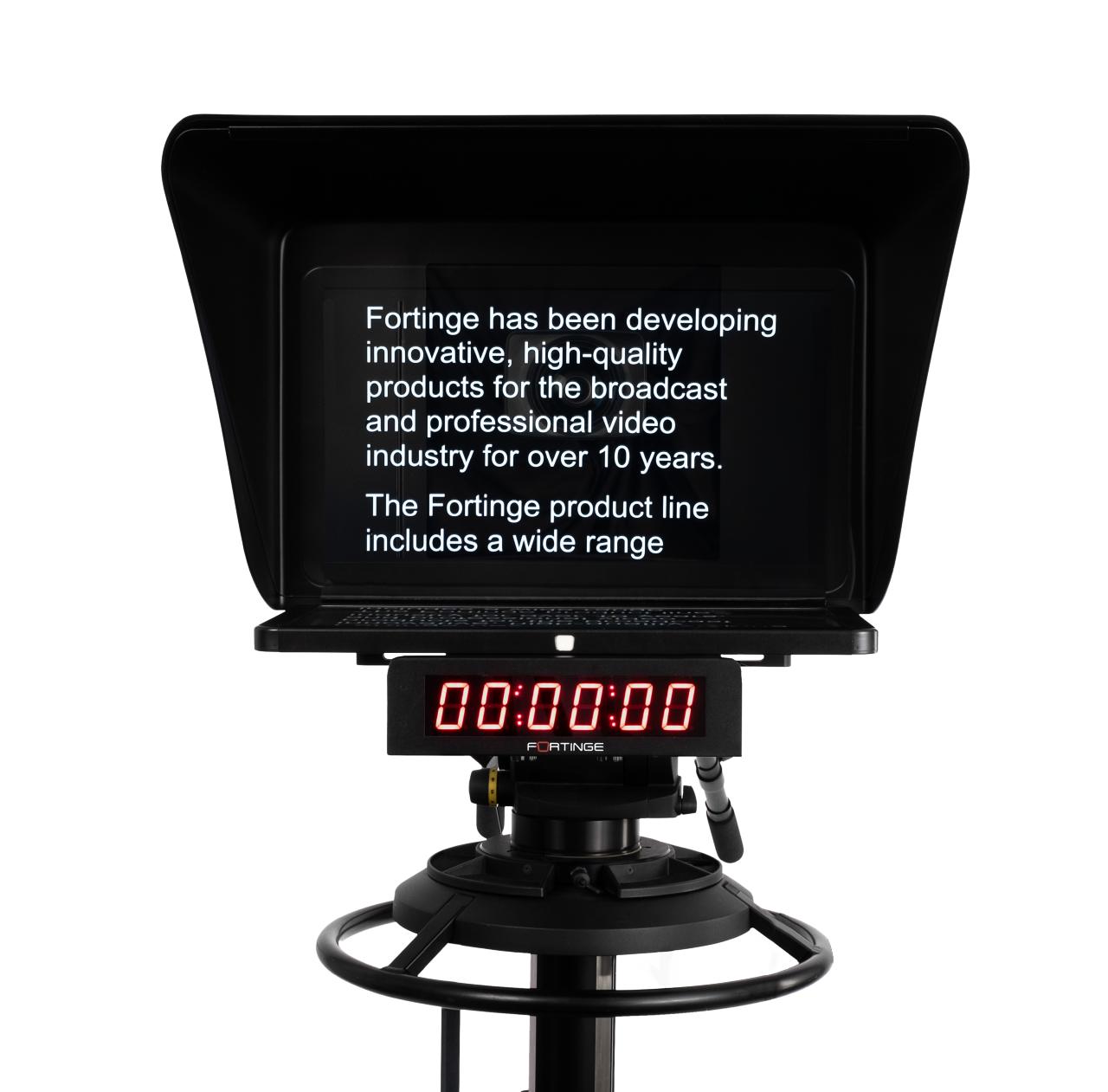 21" HIGH BRIGHTNESS STUDIO TELEPROMPTER with IP Input
