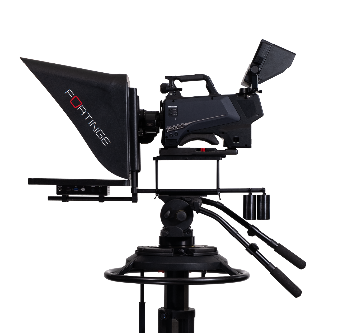 19" HIGH BRIGHTNESS STUDIO TELEPROMPTER with SDI SOLUTION