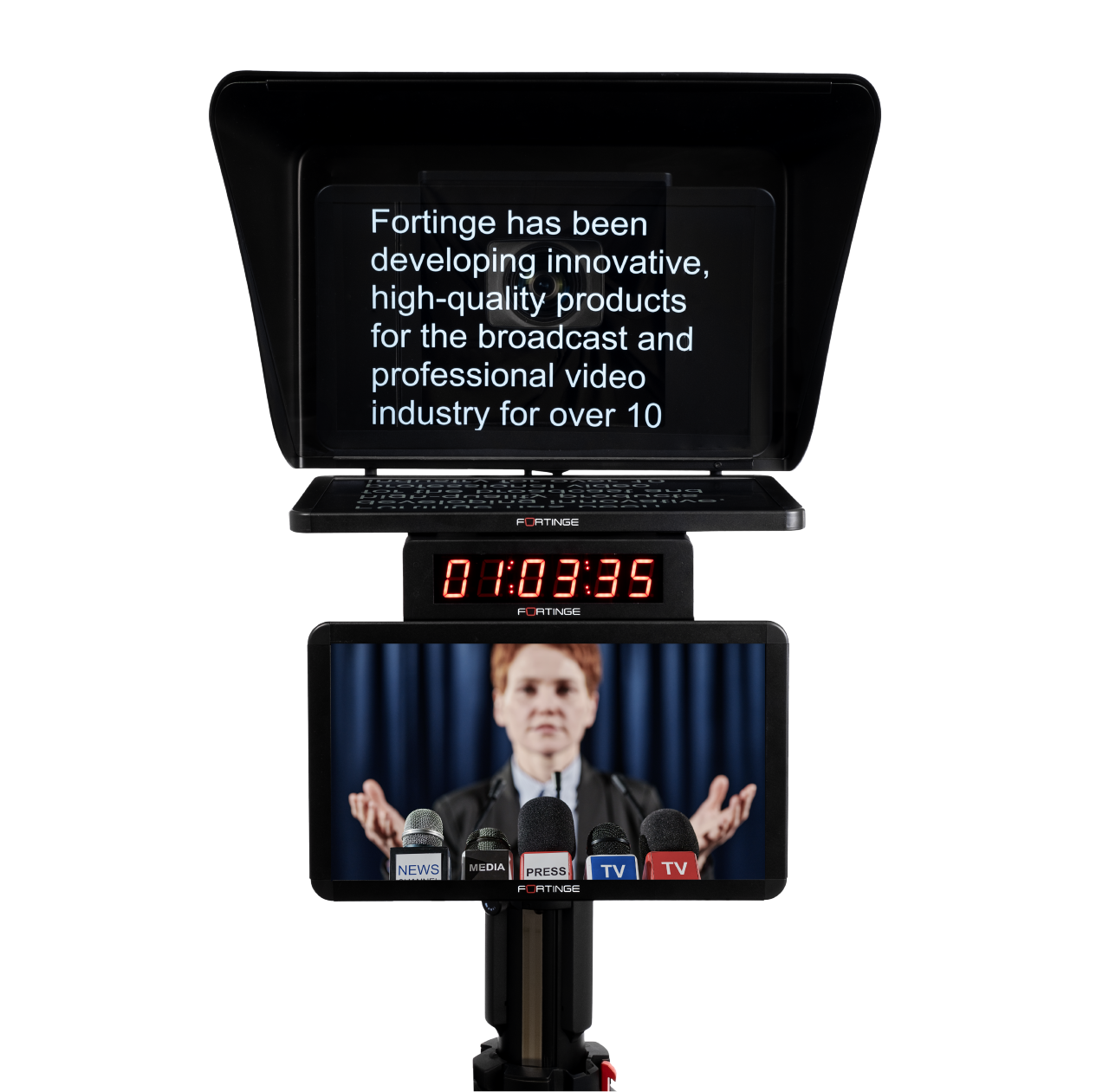 21" HIGH BRIGHTNESS  STUDIO TELEPROMPTER