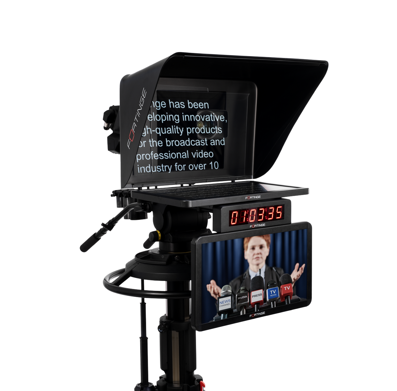 21" HIGH BRIGHTNESS  STUDIO TELEPROMPTER