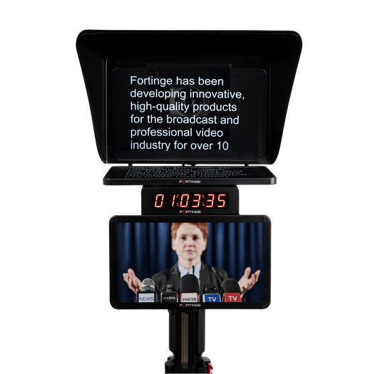 24" HIGH BRIGHTNESS STUDIO TELEPROMPTER with SDI SOLUTION