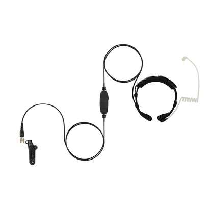 Ear Hugger Throat Microphone