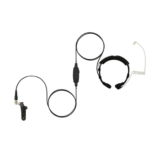 Ear Hugger Throat Microphone