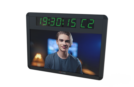 17.3"FEEDBACK MONITOR FOR STUDIO TELEPROMPTERS WITH TIMER