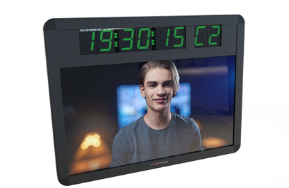 17.3"FEEDBACK MONITOR FOR STUDIO TELEPROMPTERS WITH TIMER