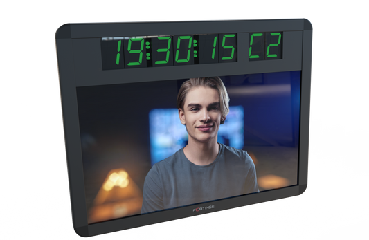19.5" FEEDBACK MONITOR FOR STUDIO TELEPROMPTERS WITH TIMER