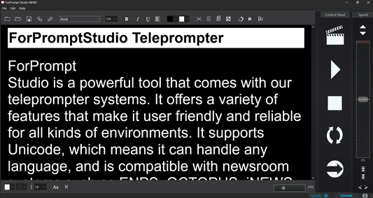 FORPROMPT PRO + MOS to FORPROMPT STUDIO NEWS