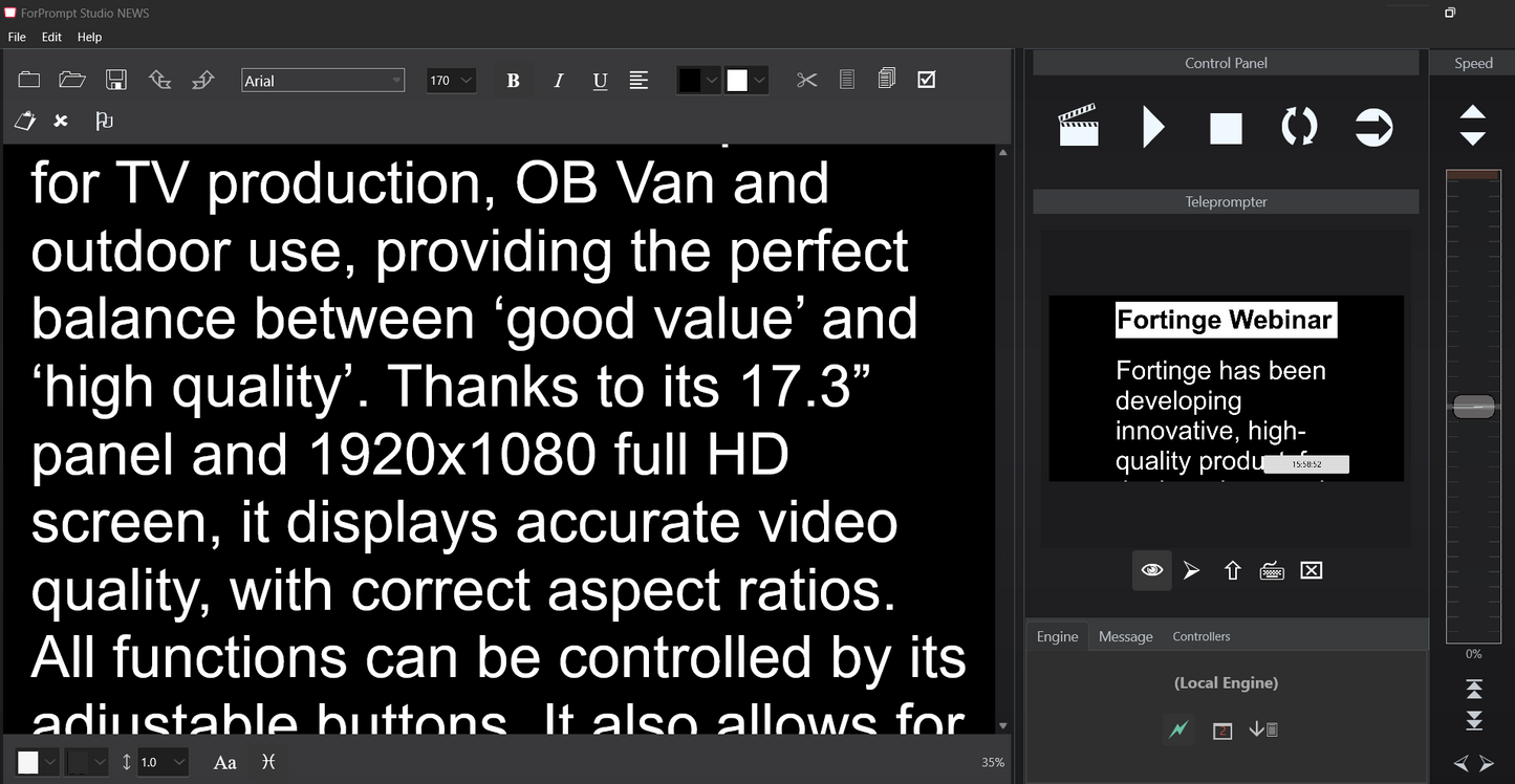 STUDIO TELEPROMPTER SOFTWARE - DONGLE VERSION