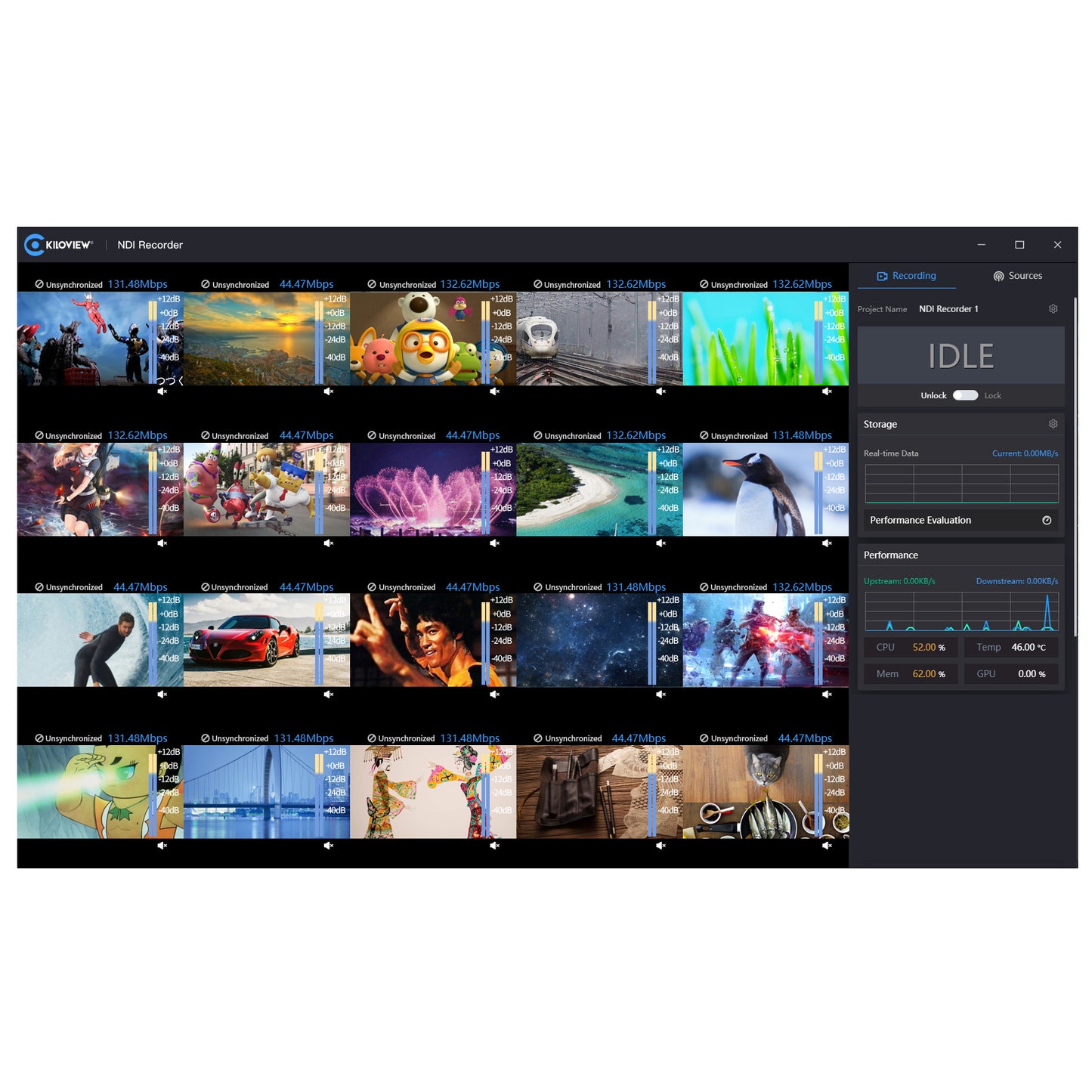 Kiloview NDI-Recorder-SW NDI Recording System Software