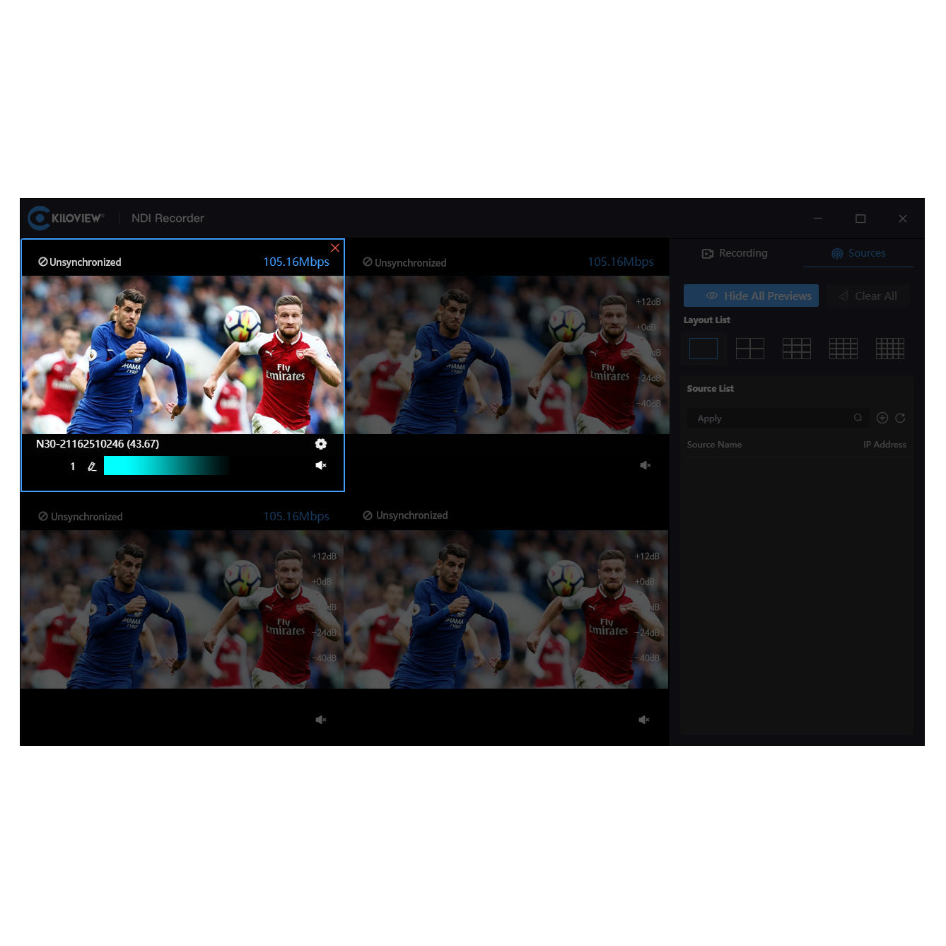 Kiloview NDI-Recorder-SW NDI Recording System Software