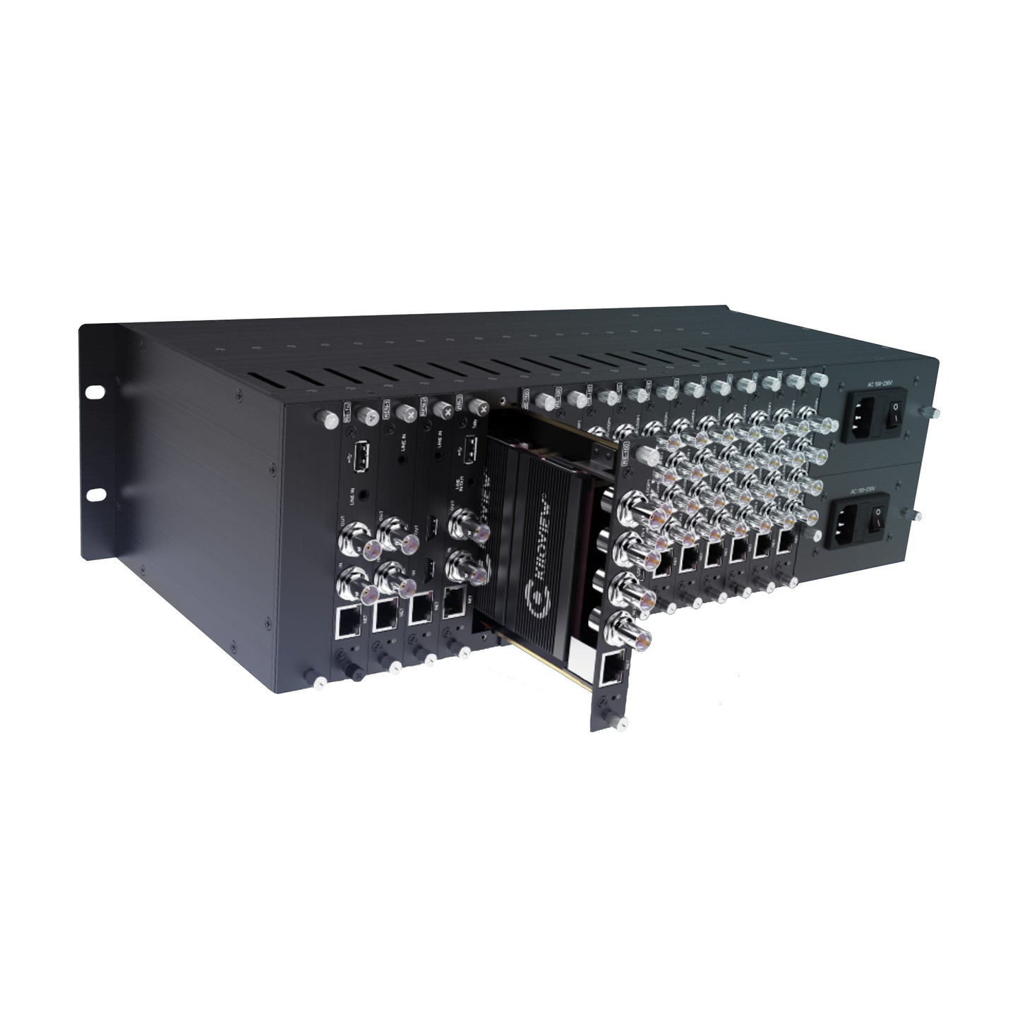 Kiloview 3RU-32CH 16 Slot Dual 300W PSU Capable Rackmount Chassis