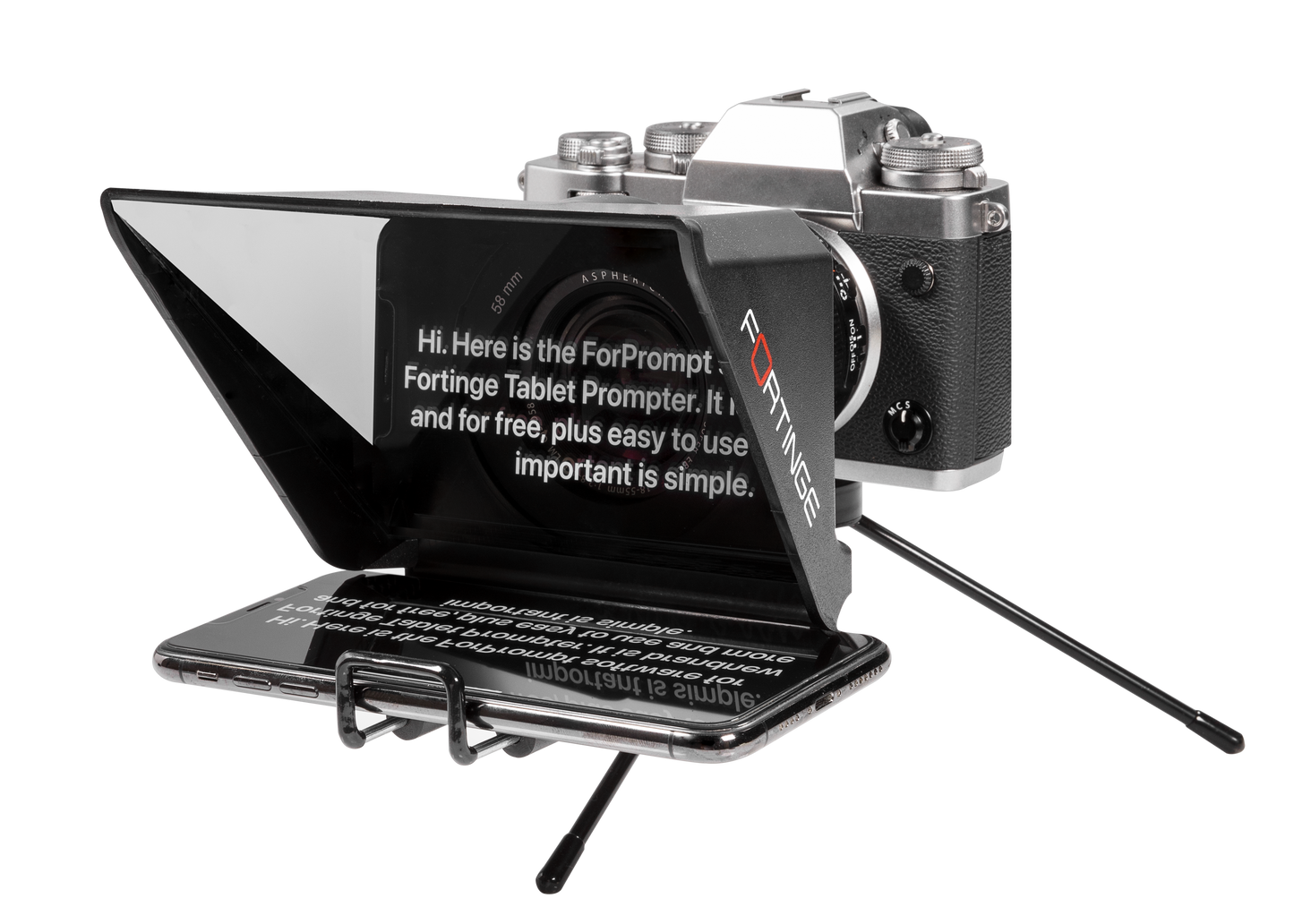 MOBILE TELEPROMPTER for DSLR, Mobile Phone  and PC use