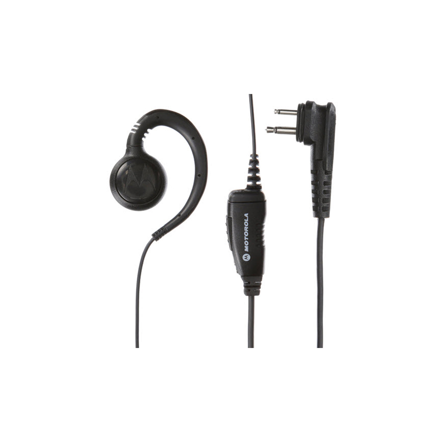 Motorola HKLN4604 Swivel Earpiece D-shell, In-line microphone and Push-to-Talk