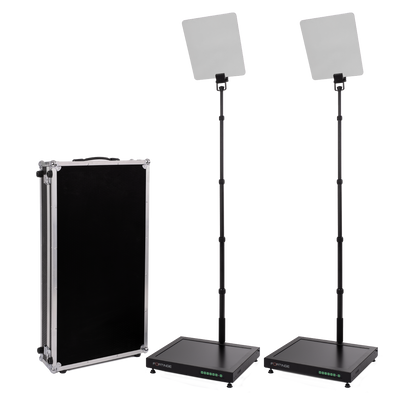 19" HIGH BRIGHTNESS DUAL CONFERENCE STAGE TELEPROMPTER
