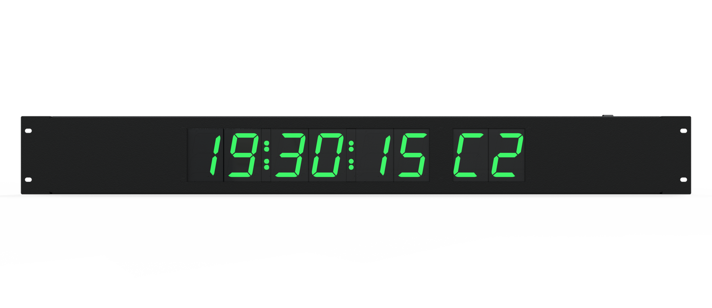 8 DIGITS, RED & GREEN COLOUR TIMER  FOR ROBO IP & ROBO SERIES STUDIO TELEPROMPTERS"