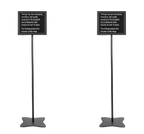 19" DUAL MEETING STAGE TELEPROMPTER